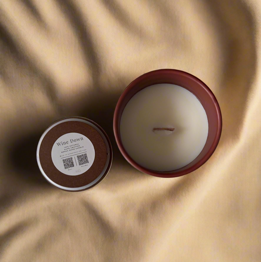 Wine Down Candle + Parfum d'Ambiance Set