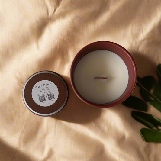 'Wine Down' Candle w/Curated Playlist
