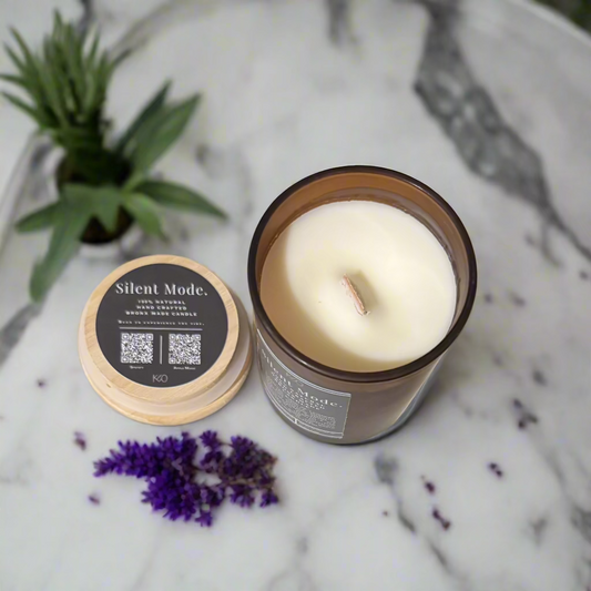 'Fun Size' SILENT MODE. Candle w/Curated Playlist