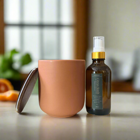 Citrus Kush Candle + Parfum d'Ambiance Set