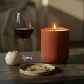 Wine Down Candle. Includes Curated Playlist.