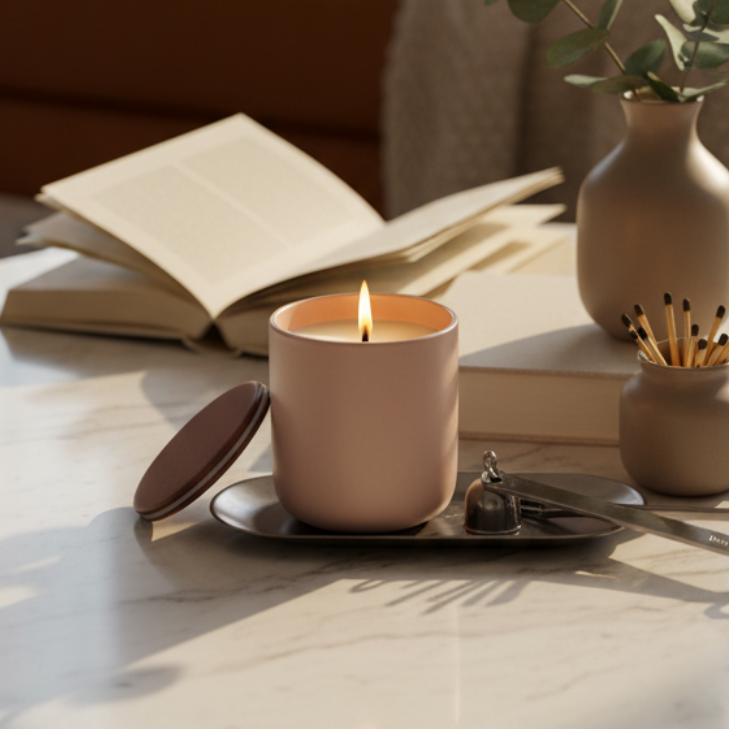 Full Size Candle + Candle Care Trio Set
