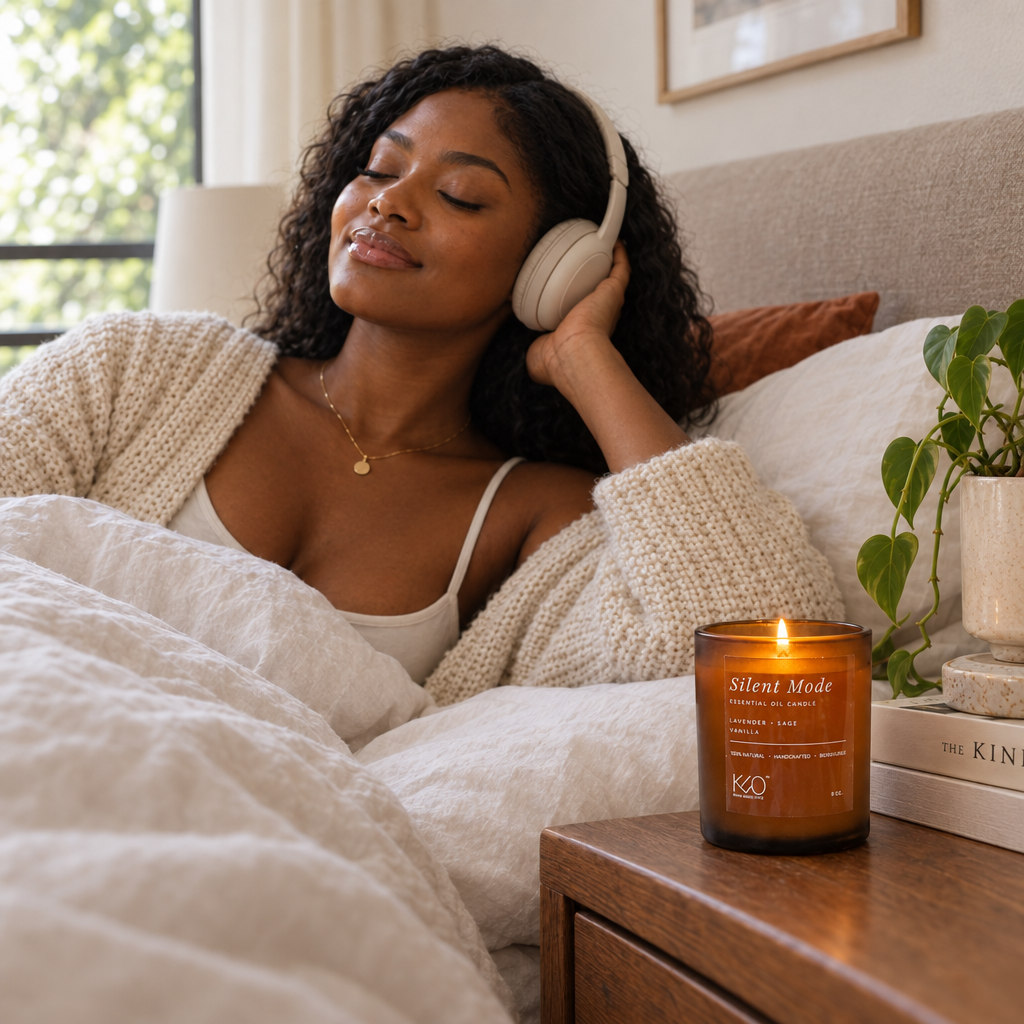 Fun Size Silent Mode Candle & Curated Playlist.