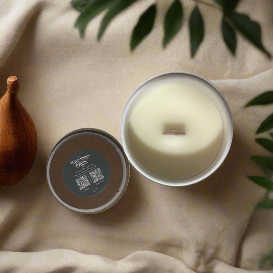 Everything's Divine Candle w/Curated Playlist