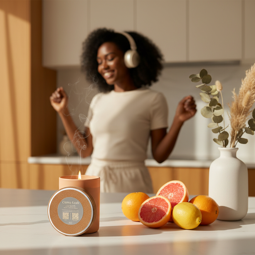'Citrus Kush' Candle w/Curated Playlist