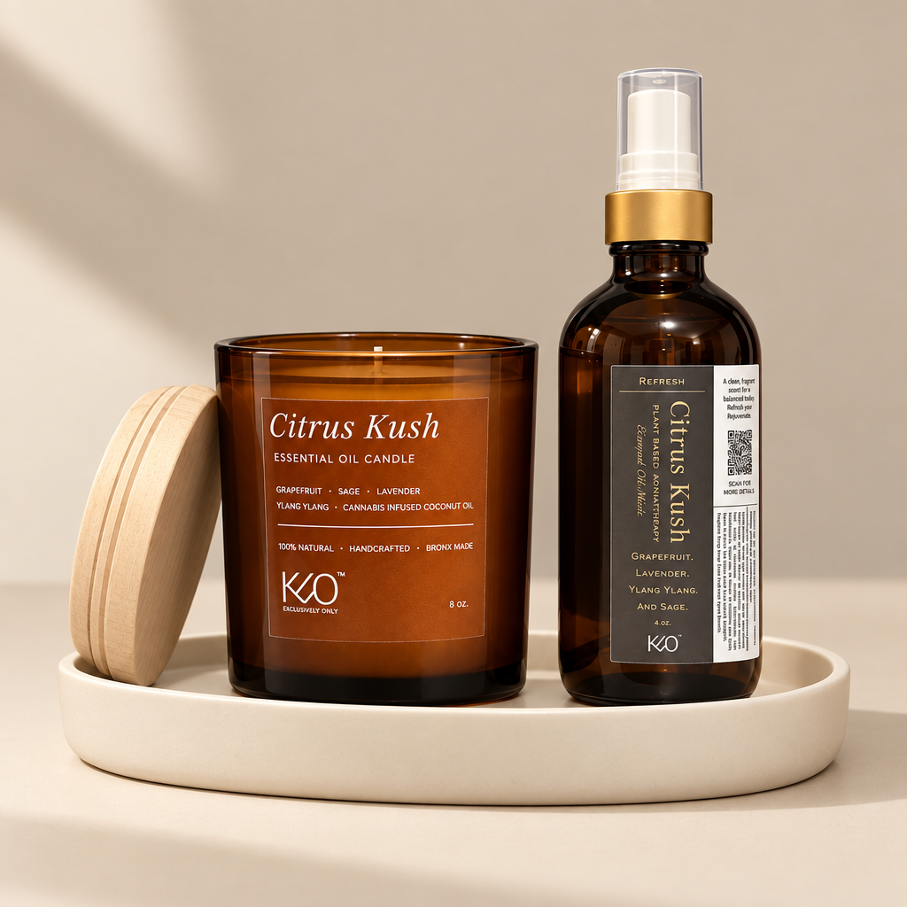 Citrus Kush Candle + Parfum d'Ambiance Set