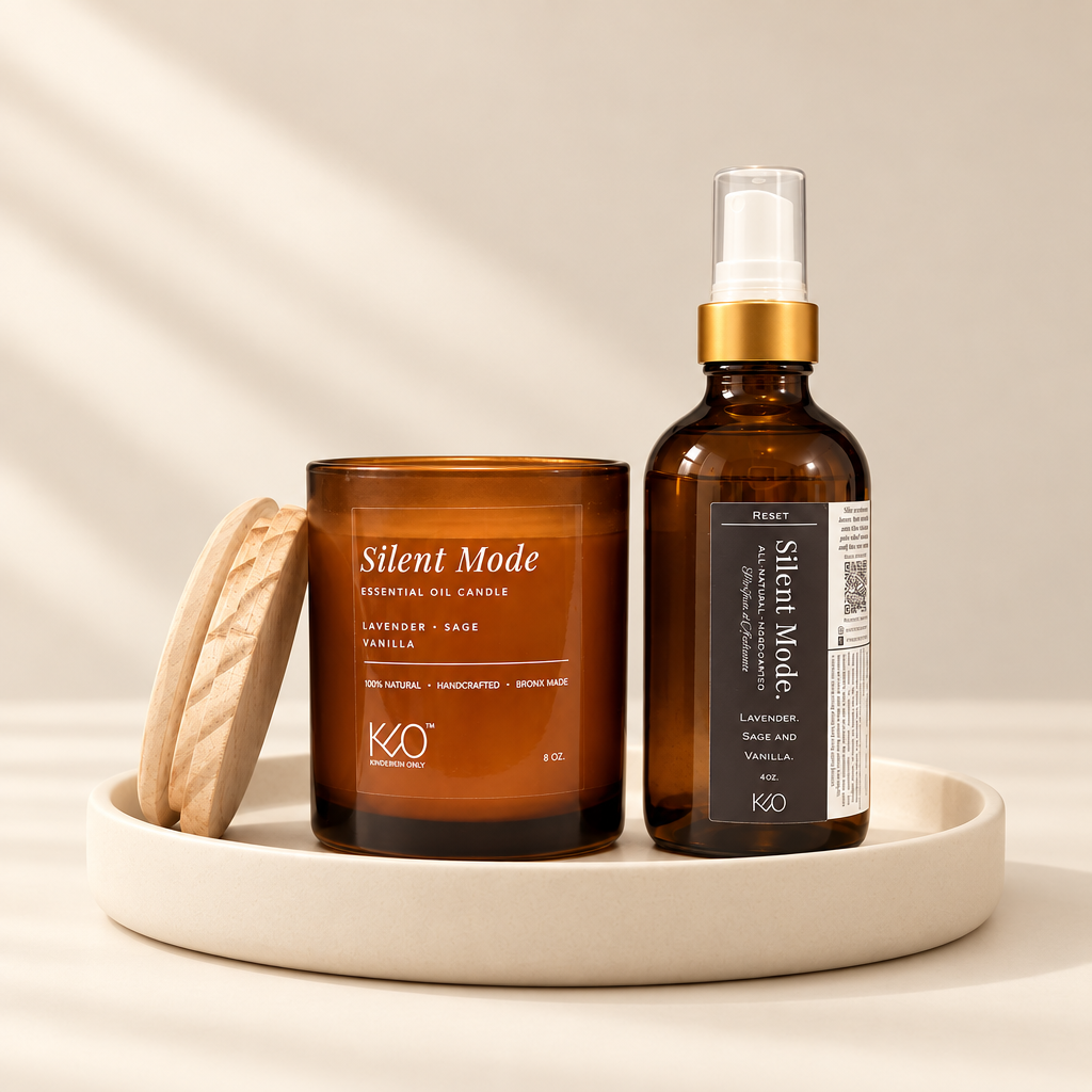 Silent Mode Candle + Parfum d'Ambiance Set