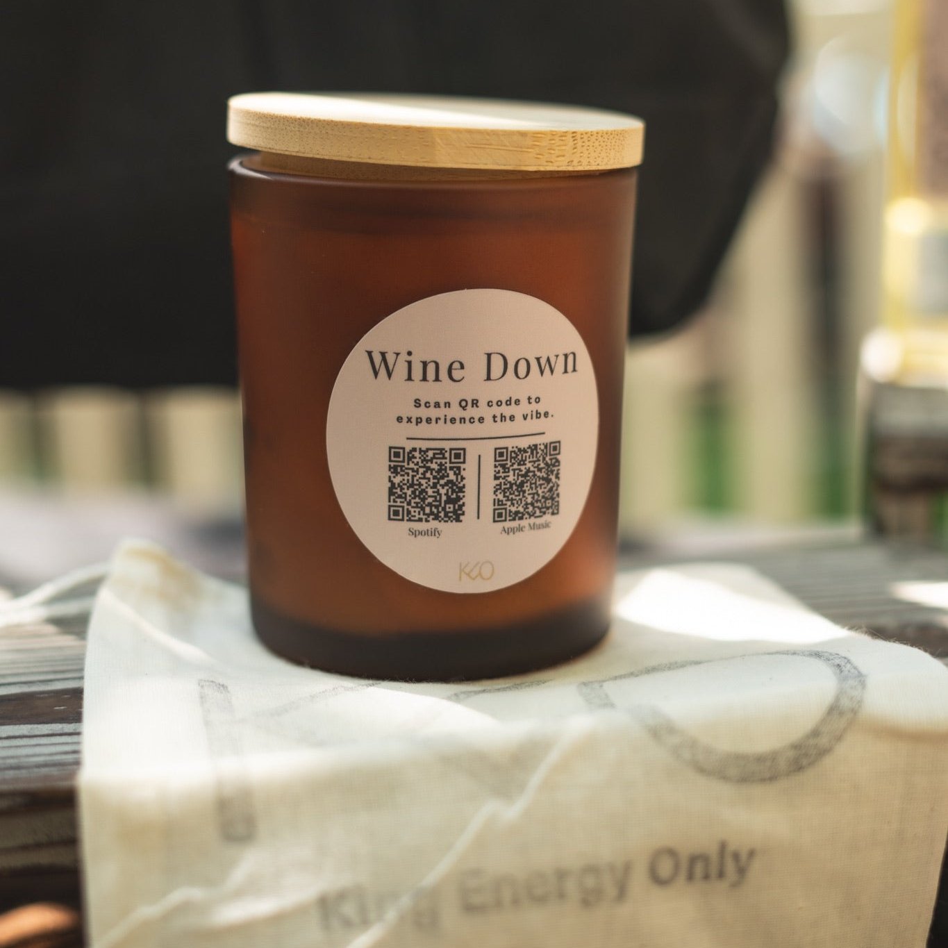 'Fun Size' Wine Down Candle w/Curated Playlist