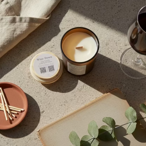 'Fun Size' Wine Down Candle w/Curated Playlist