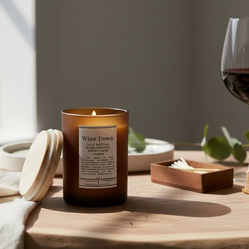 'Fun Size' Wine Down Candle w/Curated Playlist