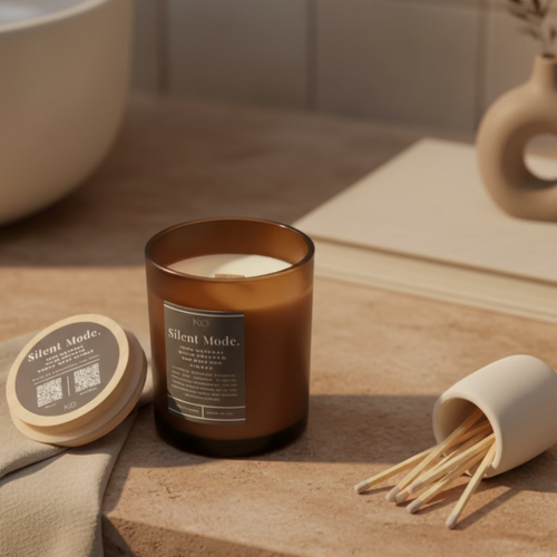 'Fun Size' SILENT MODE. Candle w/Curated Playlist