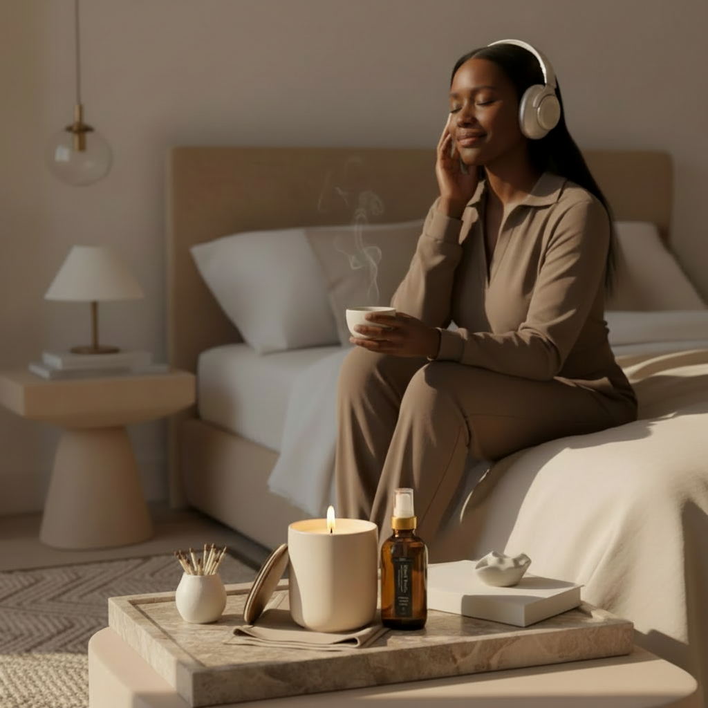 Silent Mode Candle + Parfum d'Ambiance Set