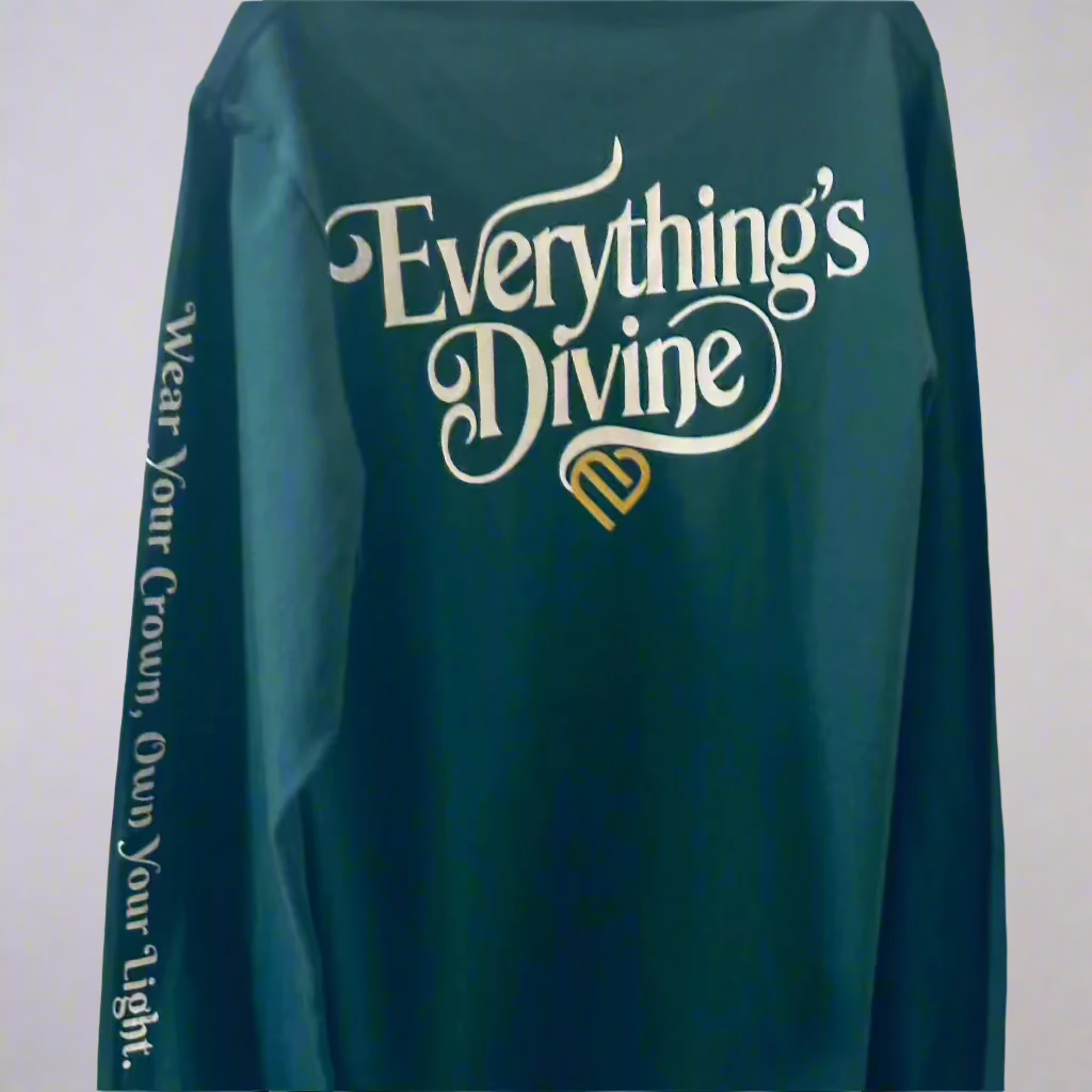 'Everything’s Divine' Long Sleeve Essential Tee