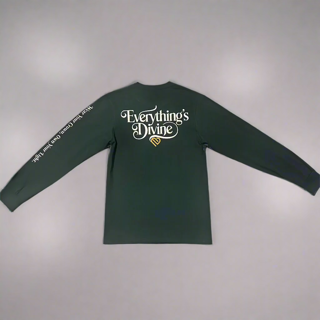 'Everything’s Divine' Long Sleeve Essential Tee