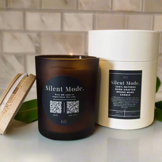 'Fun Size' SILENT MODE. Candle w/Curated Playlist