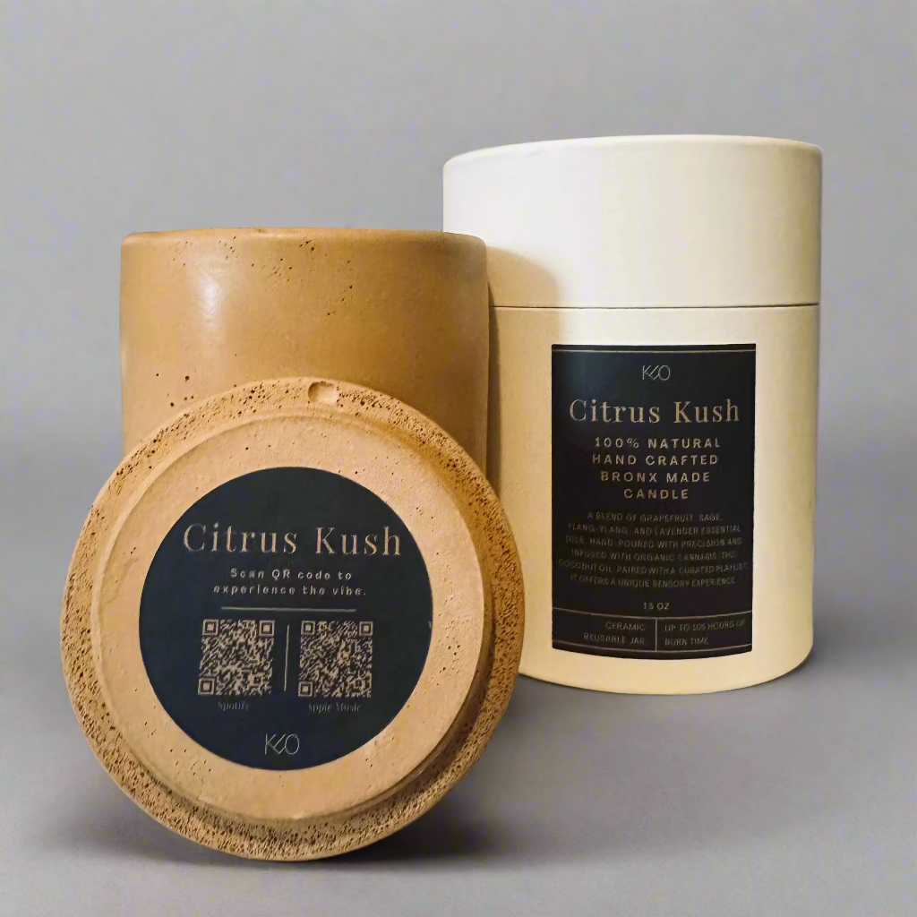 'Citrus Kush' Candle w/Curated Playlist