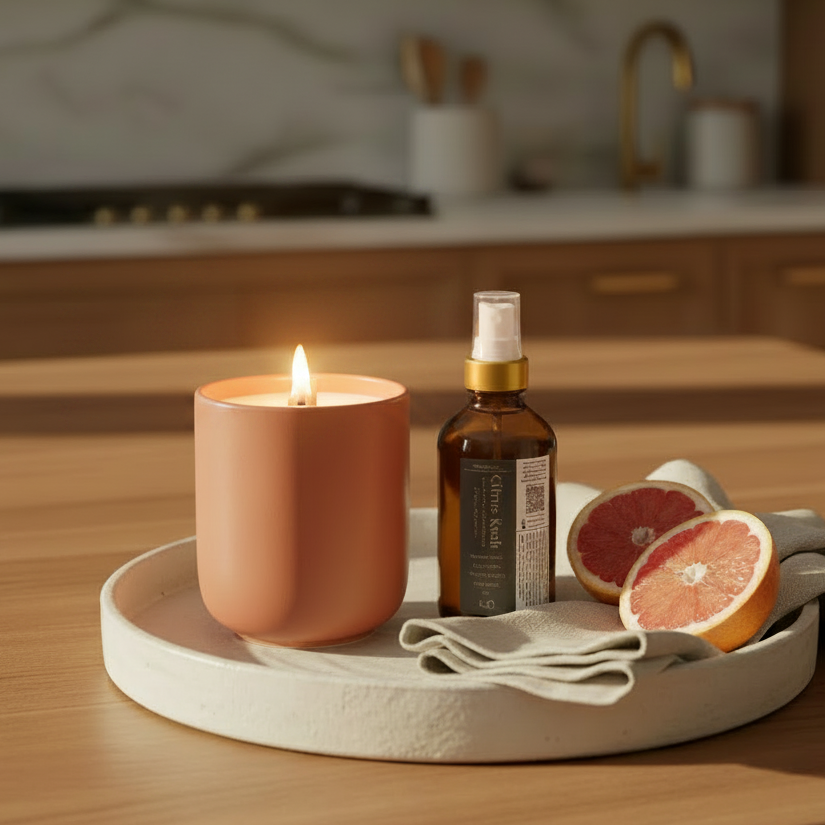 Citrus Kush Candle + Parfum d'Ambiance Set